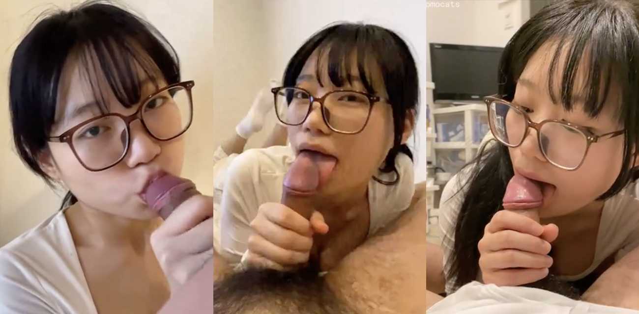 极品眼镜妹【momo】云盘泄密 ，研究生情侣为拿毕业证与40岁校领导激情3P